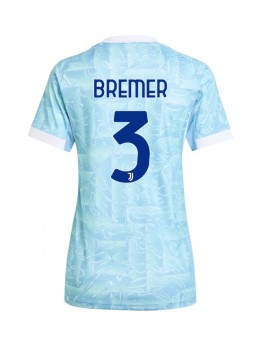 Zenske Futbalové oblečenie Juventus Gleison Bremer #3 2025-26 Krátky Rukáv - Preč Zenske Futbalové oblečenie Juventus Gleison Bremer #3 2025-26 Krátky Rukáv - Preč